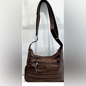 Lug Brown Shoulder Bag